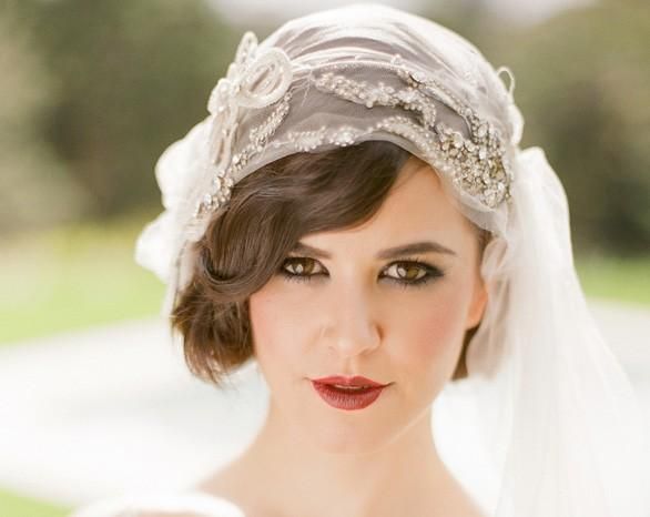 vintage bride hairstyle