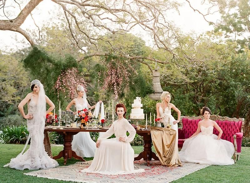 Exotic Tropical Garden Wedding Inspiration - Boho Wedding Blog