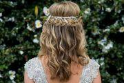 wedding hairstyle waterfall braid sunshine coast