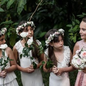 flower girl hairstyle wedding hairdresser sunshine coast