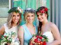 floral headpiece for bride sunshine coast