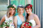 floral headpiece for bride sunshine coast