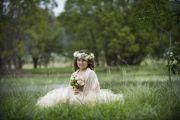 floral headpiece for bride sunshine coast