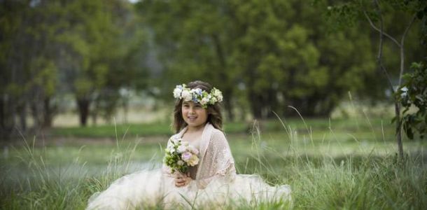 floral headpiece for bride sunshine coast