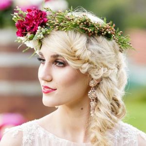 floral headpiece for bride sunshine coast