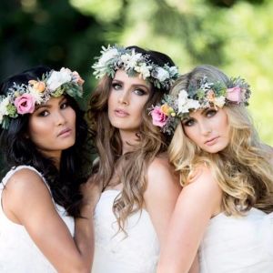 floral crown wedding hairstylist sunshine coast