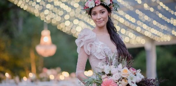 Boho wedding hair style