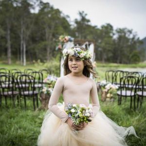 flower girl hairstyle wedding hairdresser sunshine coast