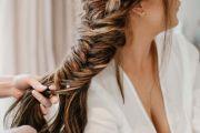 bride wedding braid